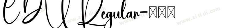 CDU Regular字体转换